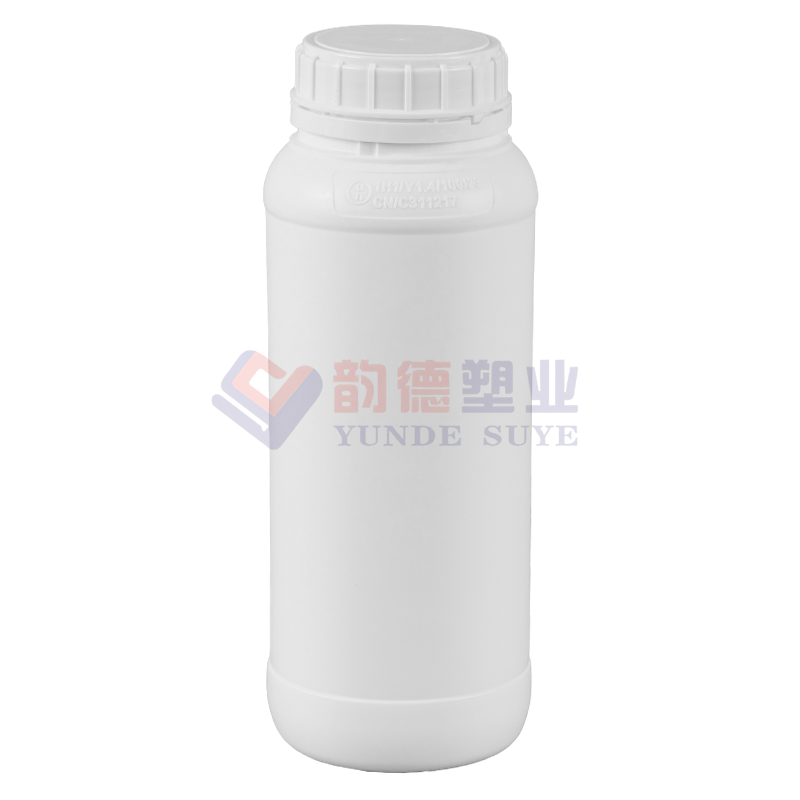 Sticle rotunde cu fluorură chimică albă pură îngroșate 1L-07