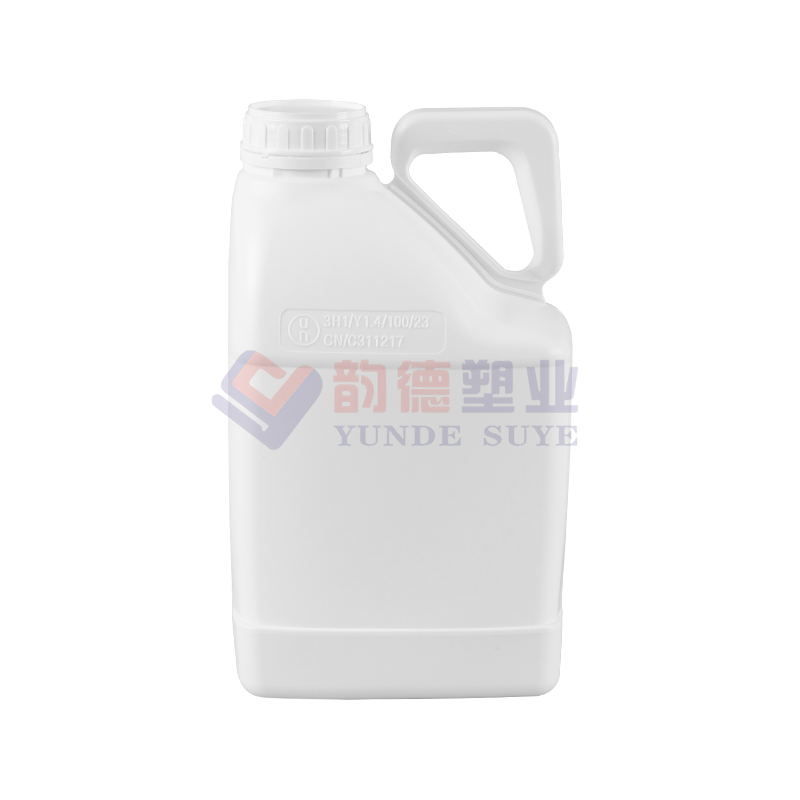 Butoi pătrat fluorat din plastic alb pur 5L-03